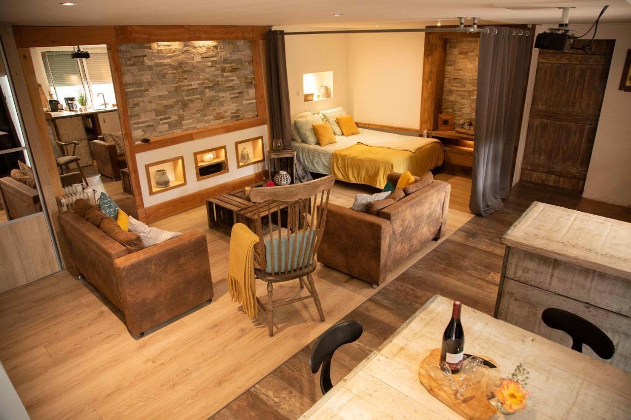L'Idyllique - Studio Prive Sous Maison Saint-Didier-sur-Beaujeu Экстерьер фото